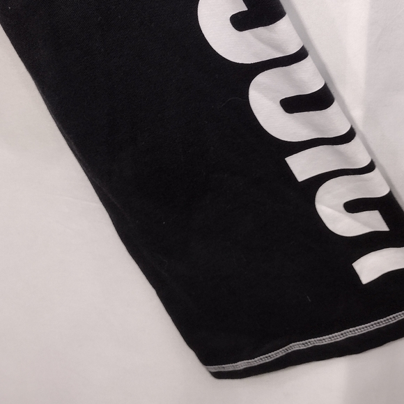 Juicy Couture Fleece Track Bell Sleeve Cropped Pullover Women's M Black Boho 90s - Picture 5 of 11